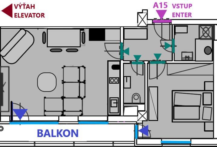 Apartment Mala Praha & Parking In The Garage Žilina Dış mekan fotoğraf